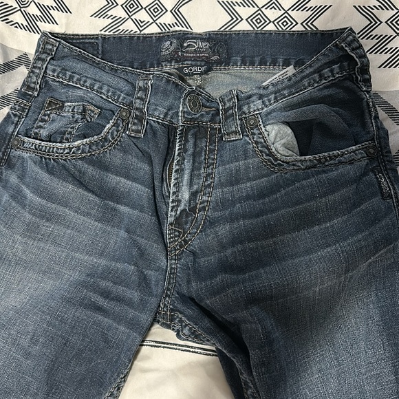 Silver Jeans Gordie Loose Fit Straight leg 30 waist 32 Length - Picture 2 of 5